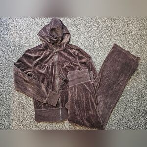 Y2k Arizona Velvet Tracksuit sz Small